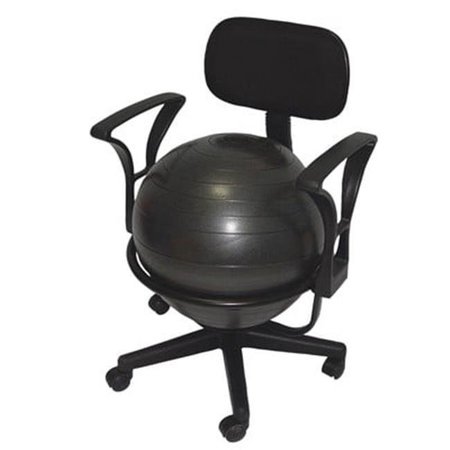 FABRICATION ENTERPRISES Fabrication Enterprises 30-1791 Cando Metal Mobile Ball Stabilizer Chair with Arms 30-1791